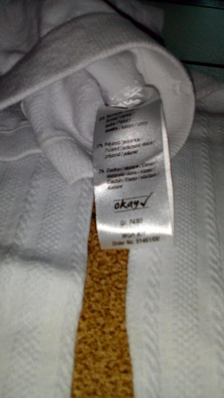 Punčocháče bílé se vzorem, okay,80