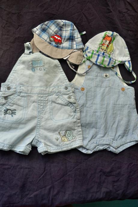 2x kvalitní kraťasy next a 2x nový klobouček, 50–62