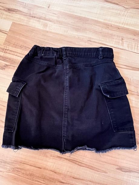Riflová sukně, h&m,146