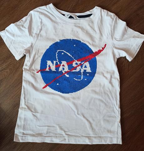 Bavlněné tričko hm nasa, h&m,128