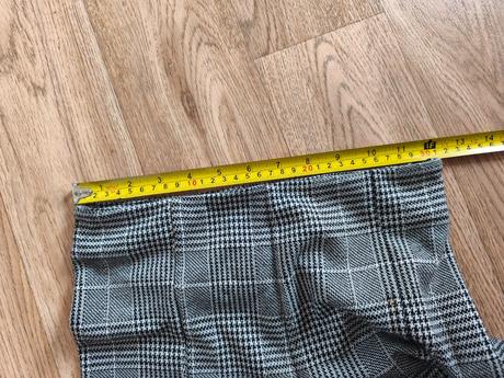 Kárované kalhoty do zvonu 158 / xs, h&m,158
