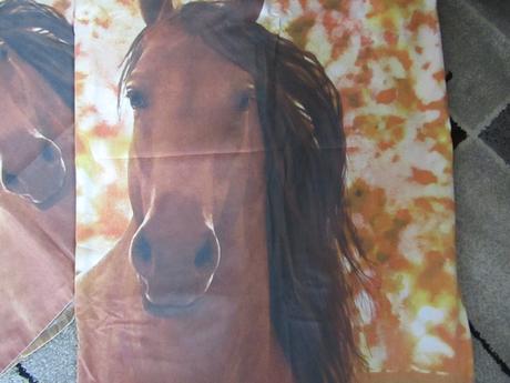 Dětské povlečení na velkou postel-koně, šířka (cm): 130,délka (cm): 200