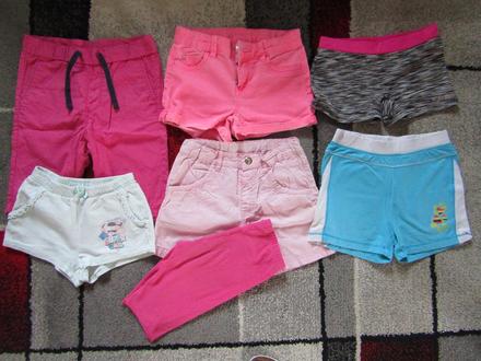 Kraťasy pro holku vel.110/134, 116
