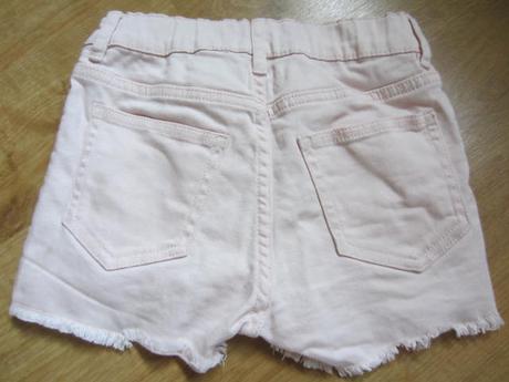 Růžové džínové zdobené kraťasy, šortky, lindex,122