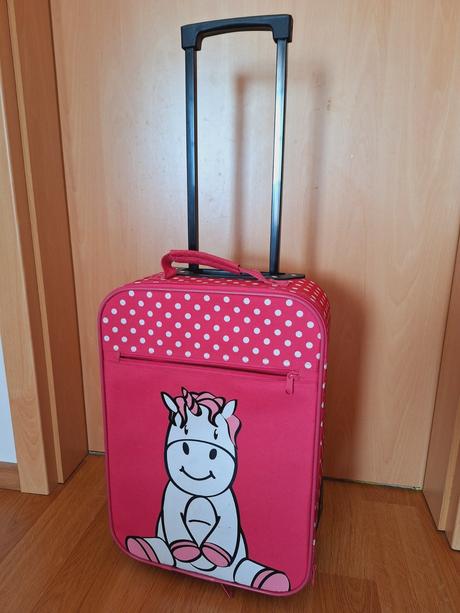 Kufr dětský na kolečkách - nosorožec,