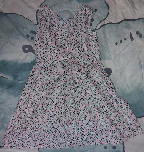 Šaty neon květy, h&m,140