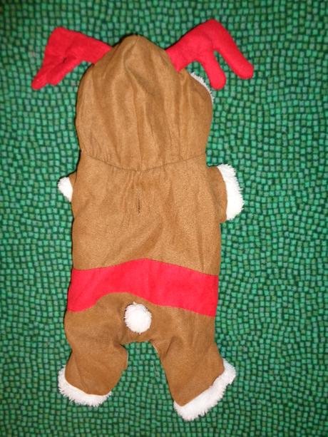 Luxusní vánoční obleček pro pejska - sobík - 26 cm,