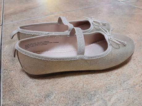 Zlaté baleríny h&m, vel. 29, h&m,29