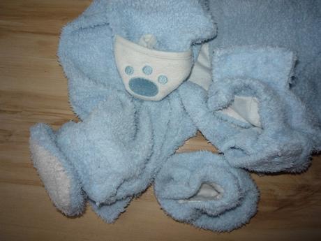 Chlupatá kombinéza podšitá bavlnou, 80