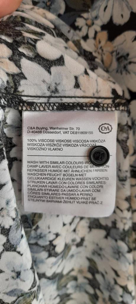 Clockhouse květované viskózové dlouhé šaty, clockhouse,38