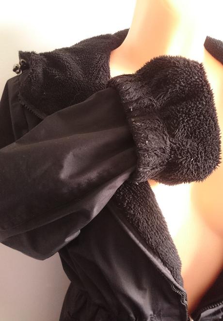 Vel. 158 černá podzimní bunda, 158