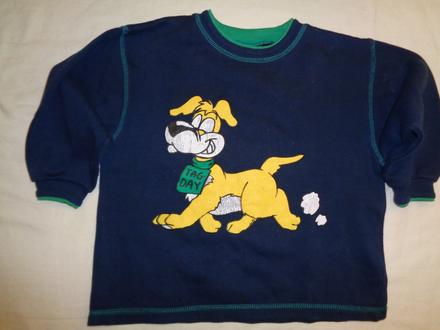 Modrá mikina s pejskem, 98