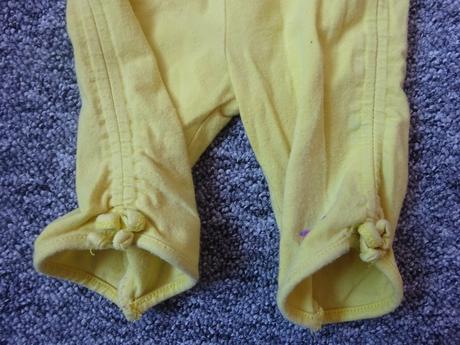 Žluté tříčtvrťáky s motýlkem, vel. 86, dopodopo,86