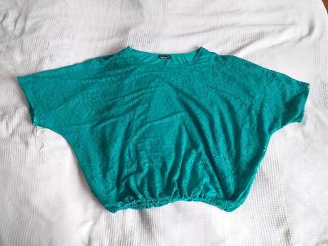 Zelená halenka 3/4 rukáv vel. 42, 42