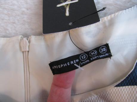 Dámské modro bílé pruhované letní šaty, atmosphere,40