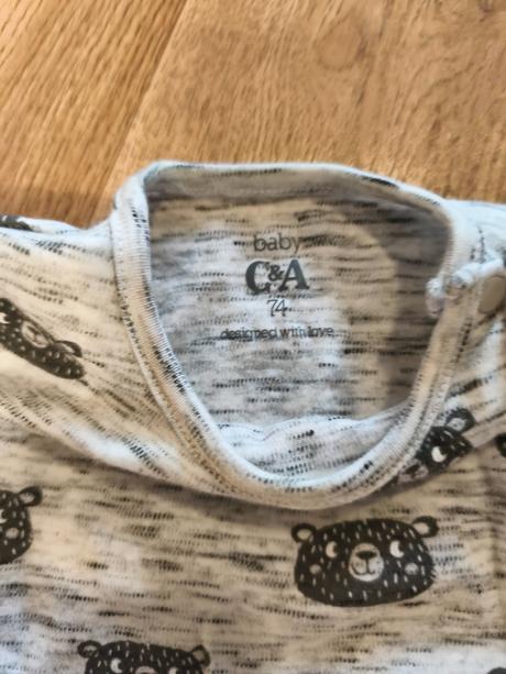 2krát bílé body h&m unisex + letní overal, h&m,74