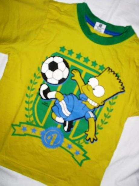 Bomba žluté tričko s bártem, primark,116