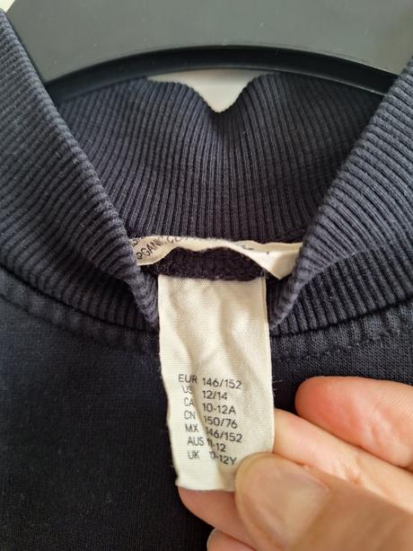 Mikina crop top vel. 146 / 152, h&m,146