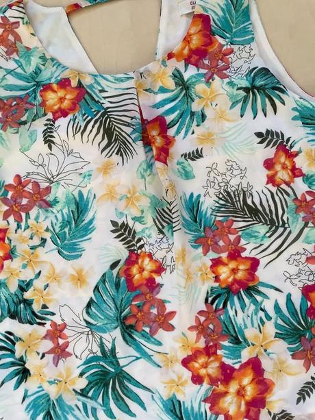 Letní květinový top, vel s, clockhouse, clockhouse,s