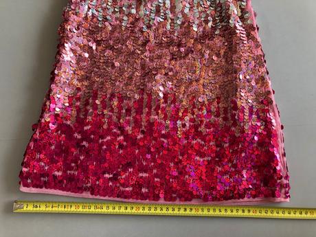 Šaty 4-5let 110cm flitry pink luxusní narozeniny, h&m,110