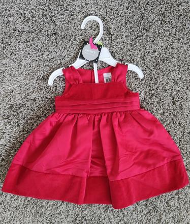 Carter's červené slavnostní šatičky / šaty, carter's,68