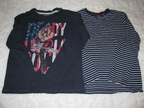 2x tričko s dlouhým rukávem, terranova,122