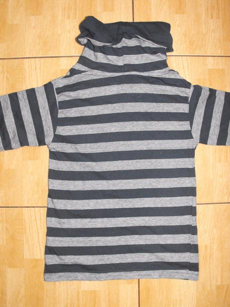 Pruhované tričko so šálovým golierom rebel, rebel,116