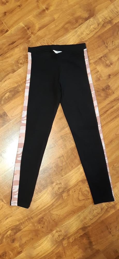 Dívčí bavlněné legíny m&s 158 černé, marks & spencer,158