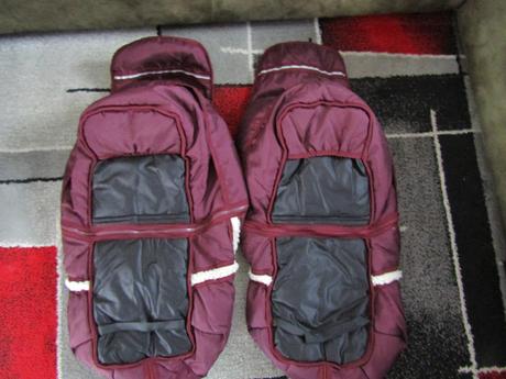 2 x teplý fusak do kočárku pro dvojčata,sourozence,