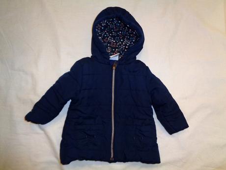 Hodně teploučká modrá kočičková bunda, topomini,74