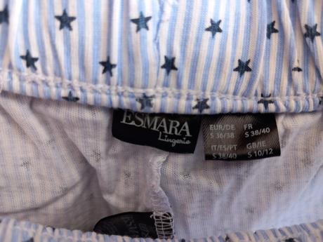 Šortky pyžamo vel. 36/38 minimálně použité, esmara,36