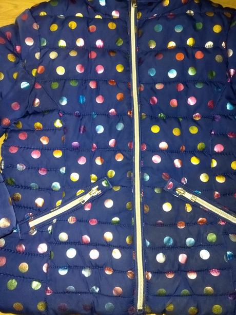Zimní bunda s puntíky 110 next, next,110