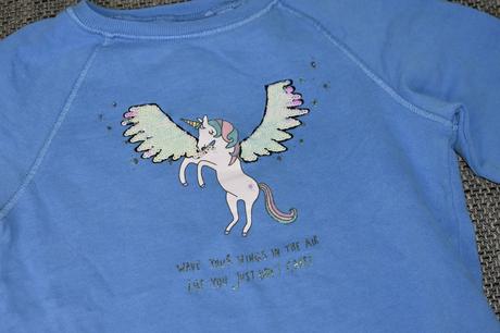 Dívčí mikina next s jednorožcem, kol 2018, 128/134, next,128