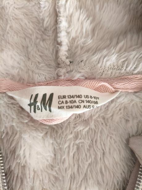 Mikina plyšová, h&m,134