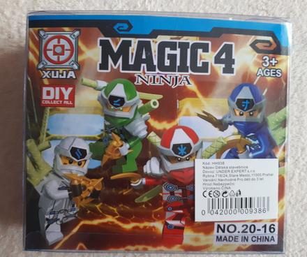 Ninja - panáček, figurka, s příslušenstvím, 