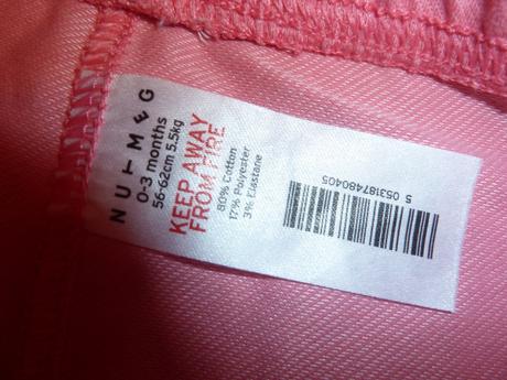 Růžové legíny riflového vzhledu b, nutmeg,56