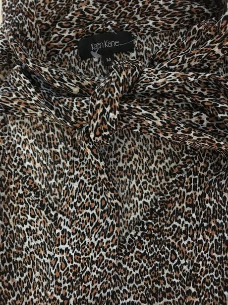 Leopard halenka se stuhou, vel s/m, karen kane, m