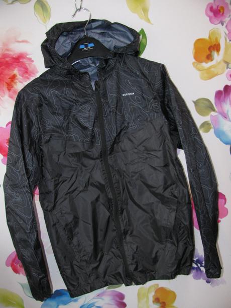 Chlapecká větrovka s kapucí, bunda, quechua,158