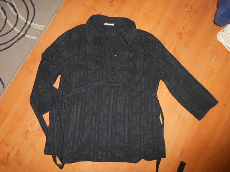 Těhotenská černá košile-tunika vel. m-l, c&a,m