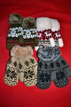 Silné rukavice palčáky,v.116-128, 116 / 122 / 128