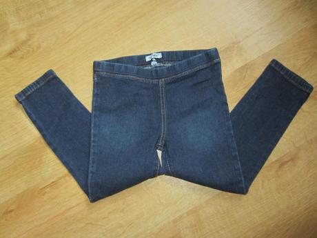 Hrubší džínové džegíny, legíny, 104
