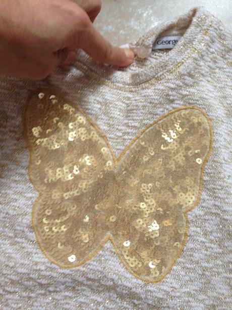 Tunika george 1-1,5roku,flitry,krajka,zlatý motýl, george,92