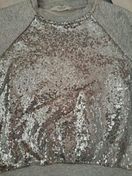 Mikina s flitry, h&m,170