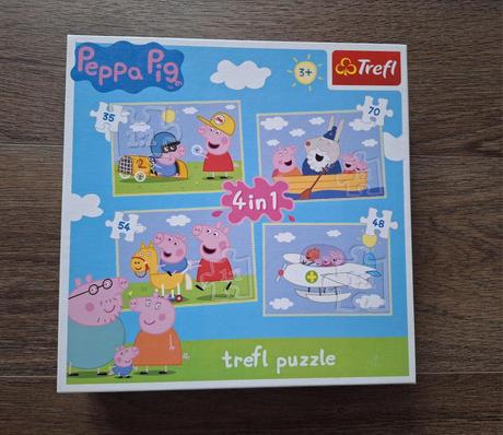 Puzzle pepa pig trefl 4v1, top stav, 