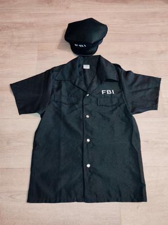 Pánský karnevalový kostým fbi, policista vel. m, 