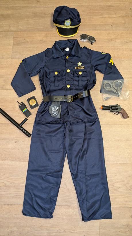 Ka 113 karnevalový kostým policista vel. 7 - 9 let,