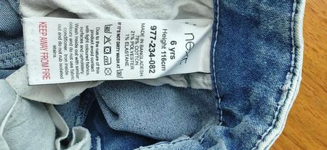 Džíny rifle jeans modré, next,116