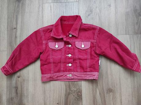 Džínová zateplená bunda vel. 86, mothercare,86