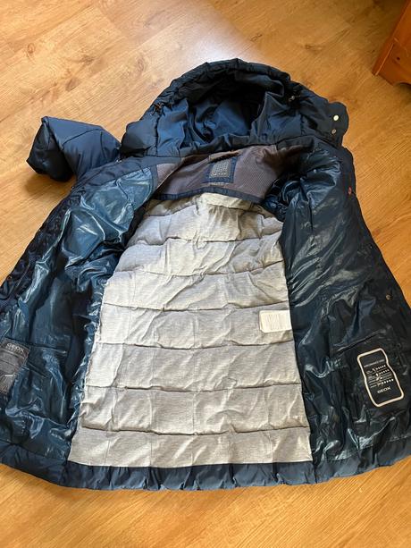 Péřový kabátek geox, geox,xs