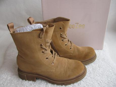 Zimní šněrovací béžová dívčí,dámská obuv deezee, 37